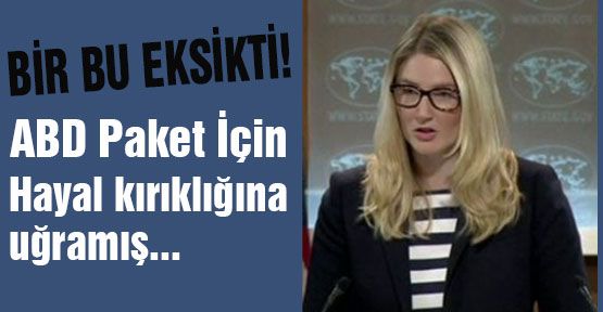 ABD Paket İçin 'Hayal Kırıklığı'