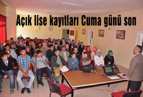 Açık lise kayıtları Cuma günü son