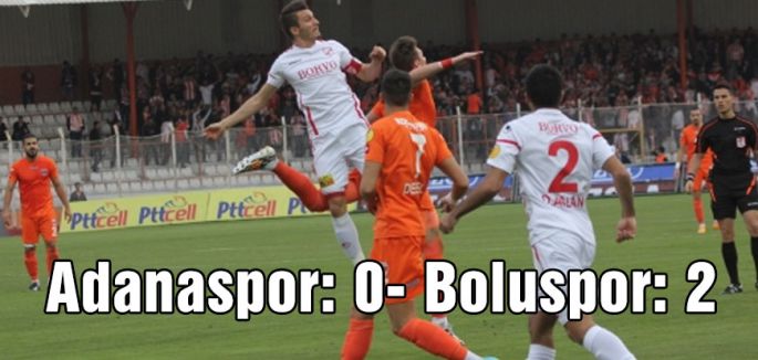 Adanaspor, sahasında Boluspor’a 2-0 yenildi