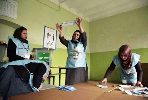 Afganistan'da seçim kampanyası...