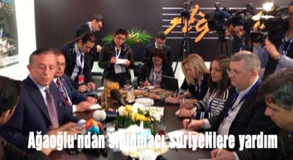 Ağaoğlu'ndan sığınmacı Suriyelilere yardım