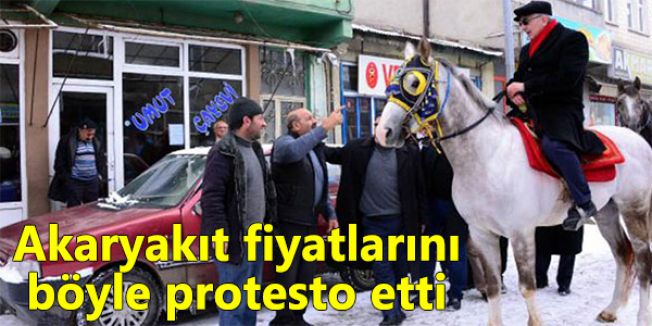 Akaryakıt fiyatlarını protesto ettiler