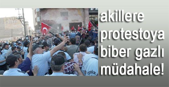Akillere Protestoya Biber Gazı