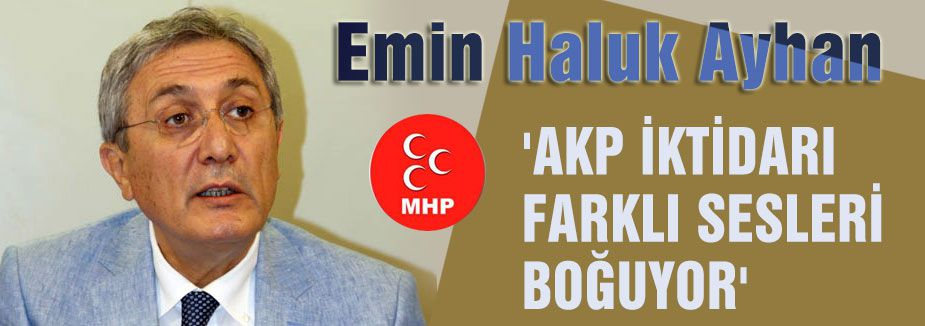 'AKP İKTİDARI FARKLI SESLERİ BOĞUYOR'