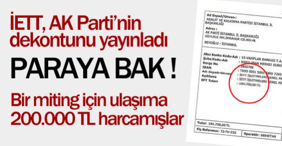AKP Miting İçin Ulaşıma Ne Kadar Ödedi?