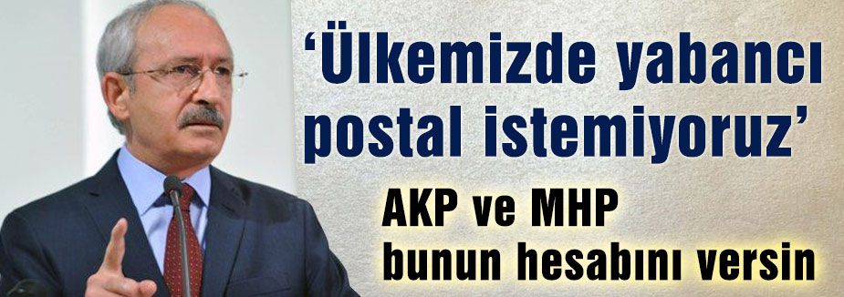 AKP ve MHP bunun hesabını versin
