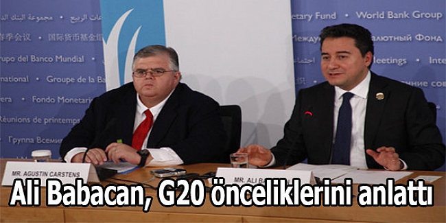Ali Babacan, G20 önceliklerini anlattı