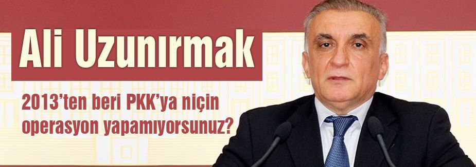 Ali Uzunırmak: PKK'ya hiç operasyon yapıldı mı?