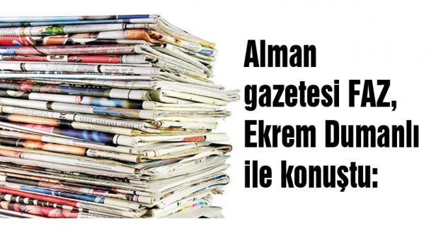 Alman gazetesi FAZ, Ekrem Dumanlı ile konuştu: