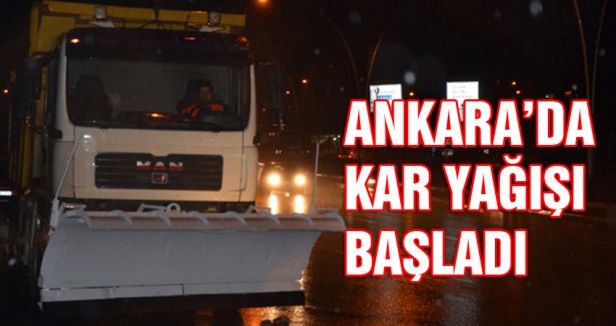 Ankara’da kar yağıyor...