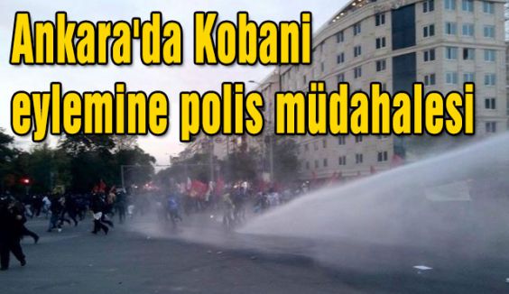Ankara'daki eyleme polis müdahalesi