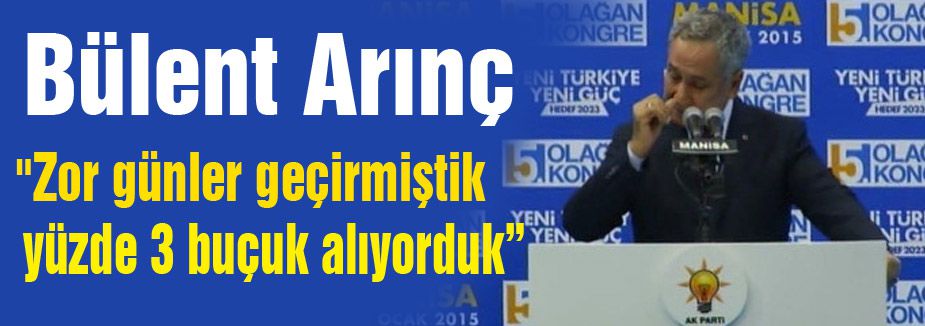 Arınç, Yine Duygusal Konuştu