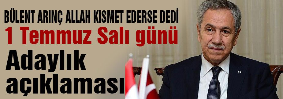 Arınç'tan