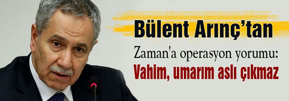 Arınç'tan Fuat Avni Yorumu