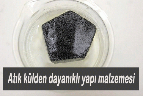 Atık külden dayanıklı yapı malzemesi...