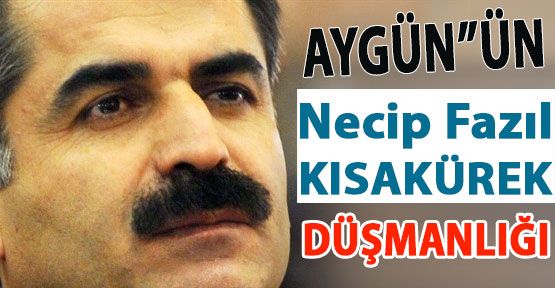 Aygün'ün Necip Fazıl Düşmanlığı