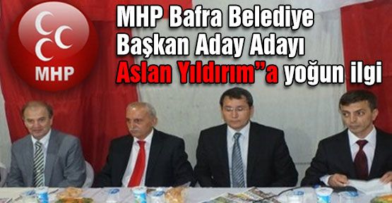 Bafra'da MHP'li Adaya Yoğun İlgi...