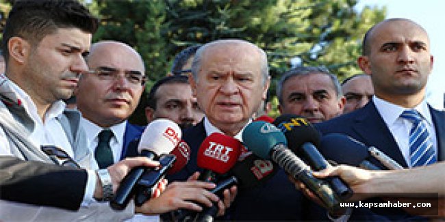 Bahçeli'den red:AKP'yi değil millet iradesini arzularız