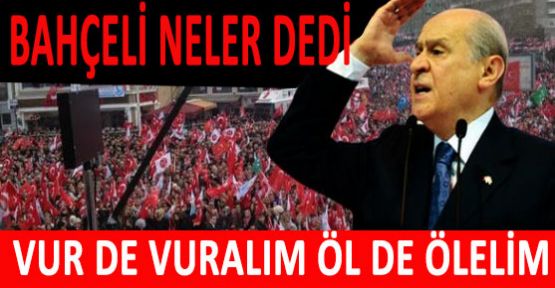 Bahçeli, Mhp Bursa Mitinginde Ne Dedi
