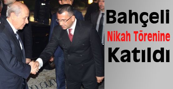 Bahçeli Nikah Töreninde...