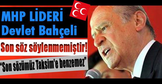 Bahçeli:
