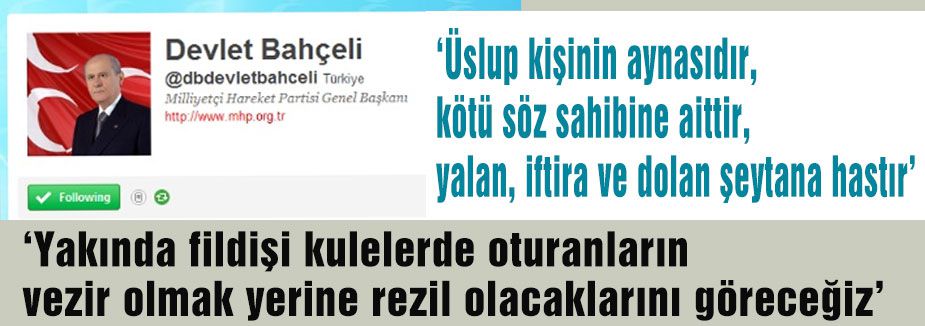Bahçeli Twitterde takipçilerine bakın ne dedi!