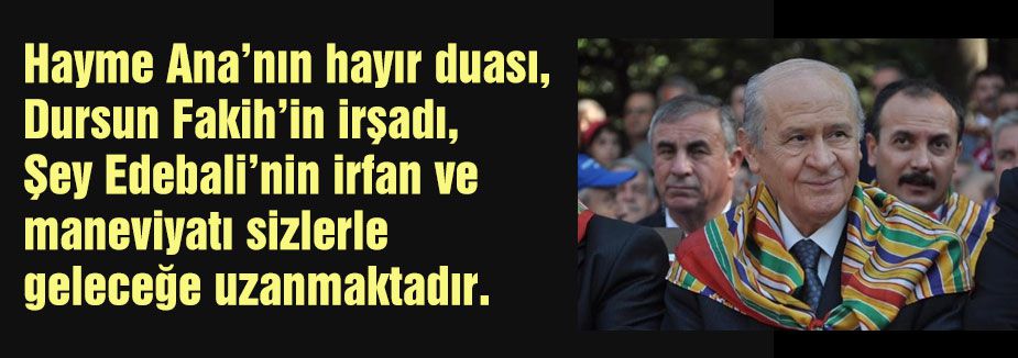 Bahçeli Yörük Şenliklerinde Konuştu