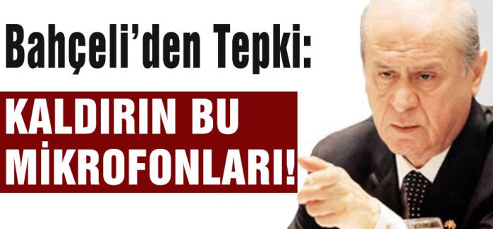 Bahçeli'den Mikrofon Tepkisi...