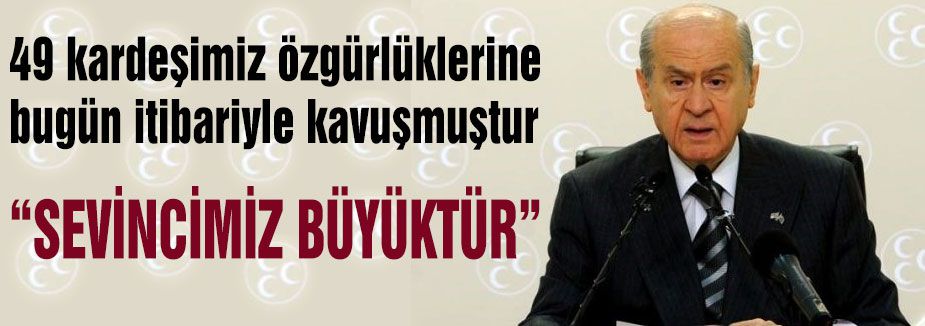 Bahçeli'den Rehine açıklaması
