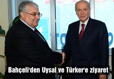 Bahçeli'den Uysal ve Türker'e ziyaret