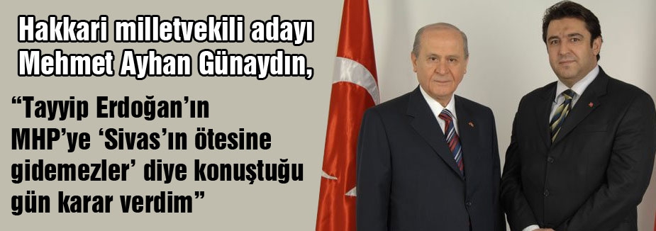Bahçeli'nin 21 yıllık fotoğrafçısı Hakkari'den aday. Nede mi?