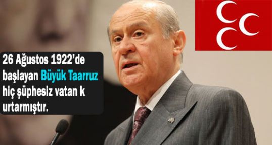 Bahçeli'nin 30 Ağustos Mesajı