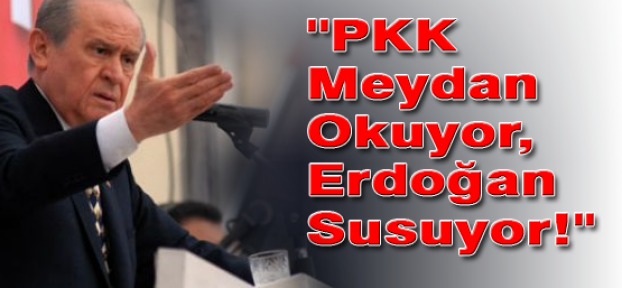 Bahçeli:''PKK Meydan Okuyor,Erdoğan Susuyor!''