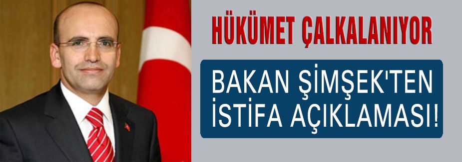 Bakandan İstifa Açıklaması