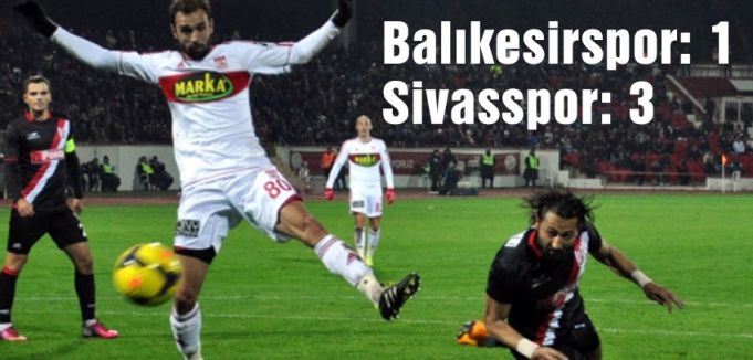 Balıkesirspor: 1 - Sivasspor: 3