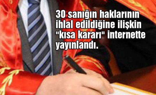 'Balyoz' Kararı İnternet sitesinde...