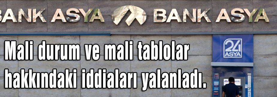 Bank Asya'dan açıklama