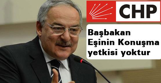 Başbakan Eşinin Konuşma yetkisi yoktur