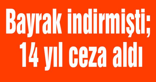 Bayrak indirmişti; 14 yıl ceza aldı
