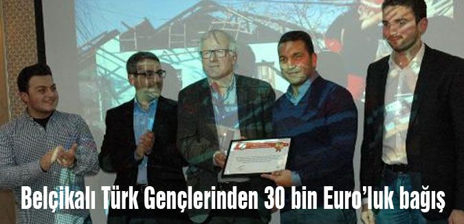 Belçikalı Türk Gençlerinden 30 bin Euro’luk bağış