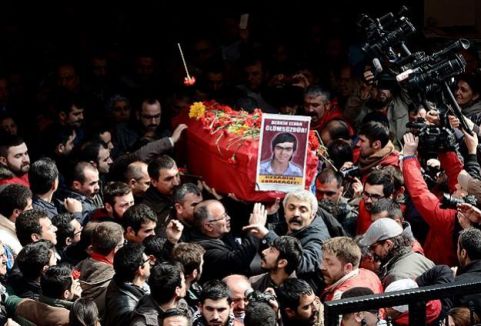 Berkin Elvan törenle uğurlanıyor...
