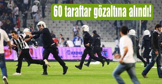Beşiktaş taraftarı sahaya indi