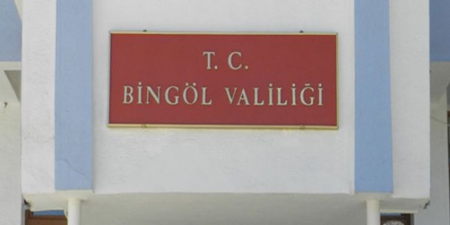Bingöl Valiliği'nden Açıklama
