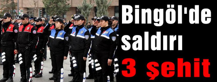 Bingöl'de saldırı 3 şehit