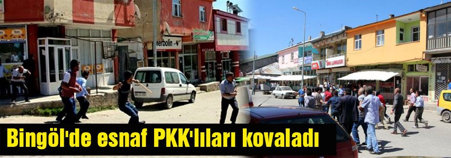 Bingöl'de vatandaş PKK'yı kovaladı
