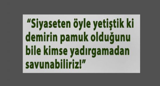 Bir aykırı yazı da ben yazayım
