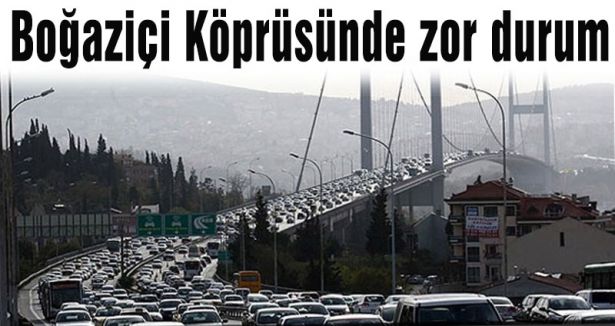 Boğaziçi Köprüsünde zor durum
