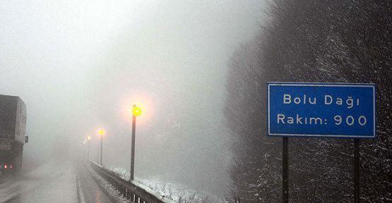 Bolu Dağı'nda buzlanma uyarısı...