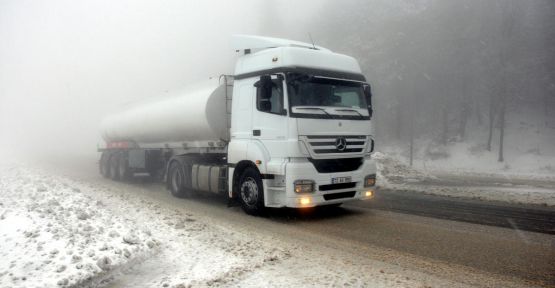 Bolu Dağında kar yağışı başladı