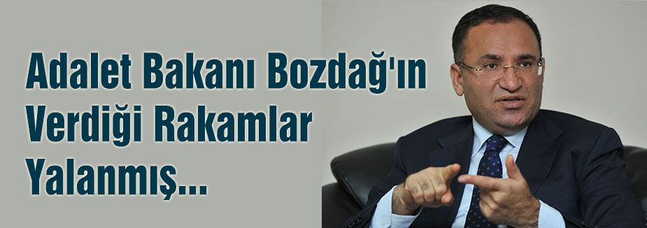 Bozdağ'ın Verdiği Rakamlar Yalanmış...